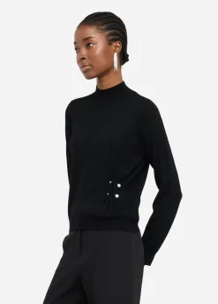 Liu Jo Jersey de lana con perlas-Mujer Cárdigans Y Jerséis