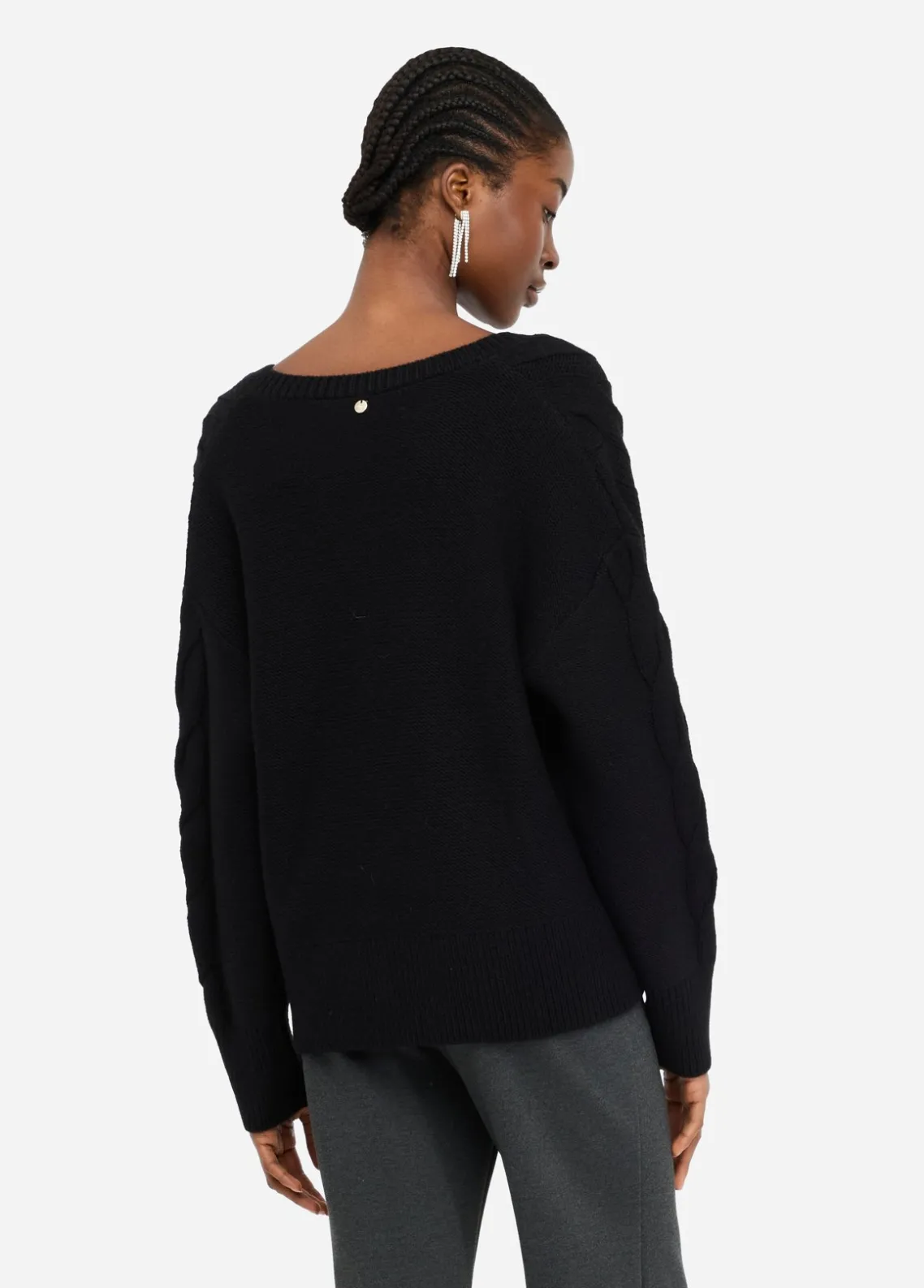 Liu Jo Jersey de lana de punto de ochos-Mujer Cárdigans Y Jerséis
