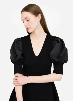 Liu Jo Jersey de punto con mangas abullonadas-Mujer Vestidos