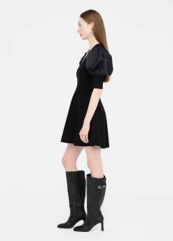 Liu Jo Jersey de punto con mangas abullonadas-Mujer Vestidos