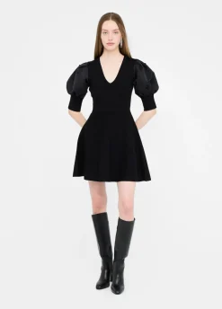 Liu Jo Jersey de punto con mangas abullonadas-Mujer Vestidos