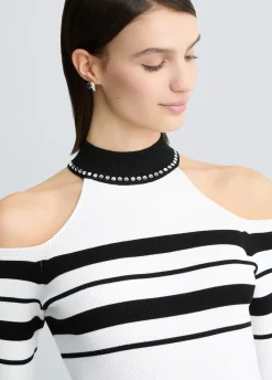 Liu Jo Jersey de con tachuelas-Mujer Cárdigans Y Jerséis