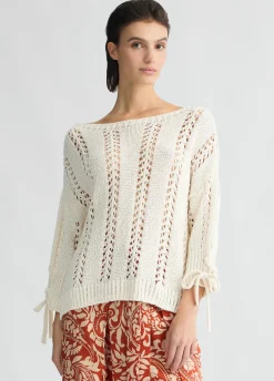 Liu Jo Jersey en mezcla de algodón-Mujer Cárdigans Y Jerséis