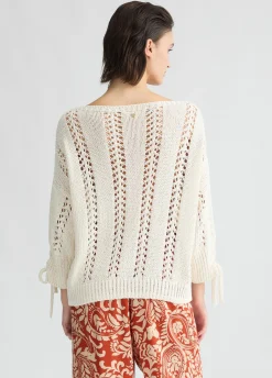 Liu Jo Jersey en mezcla de algodón-Mujer Cárdigans Y Jerséis