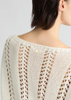 Liu Jo Jersey en mezcla de algodón-Mujer Cárdigans Y Jerséis