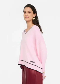 Liu Jo Jersey en mezcla de seda-Mujer Ropa Deportiva|Cárdigans Y Jerséis