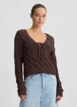 Liu Jo Jersey trenzado-Mujer Cárdigans Y Jerséis
