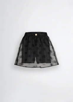 Liu Jo Minifalda de organza estampada-Mujer Ropa Deportiva|Faldas