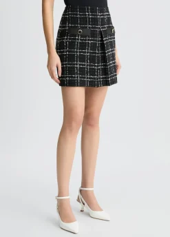 Liu Jo Minifalda de tejido bouclé con lurex®-Mujer Faldas|Tailleur