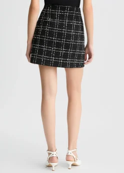 Liu Jo Minifalda de tejido bouclé con lurex®-Mujer Faldas|Tailleur