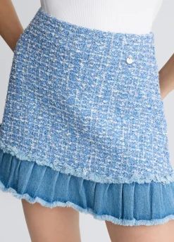 Liu Jo Minifalda de tejido bouclé-Mujer Faldas