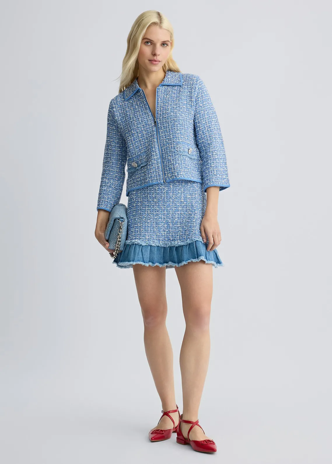 Liu Jo Minifalda de tejido bouclé-Mujer Faldas