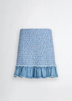 Liu Jo Minifalda de tejido bouclé-Mujer Faldas