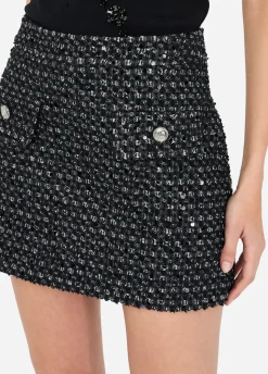 Liu Jo Minifalda de tejido bouclé-Mujer Faldas|Tailleur