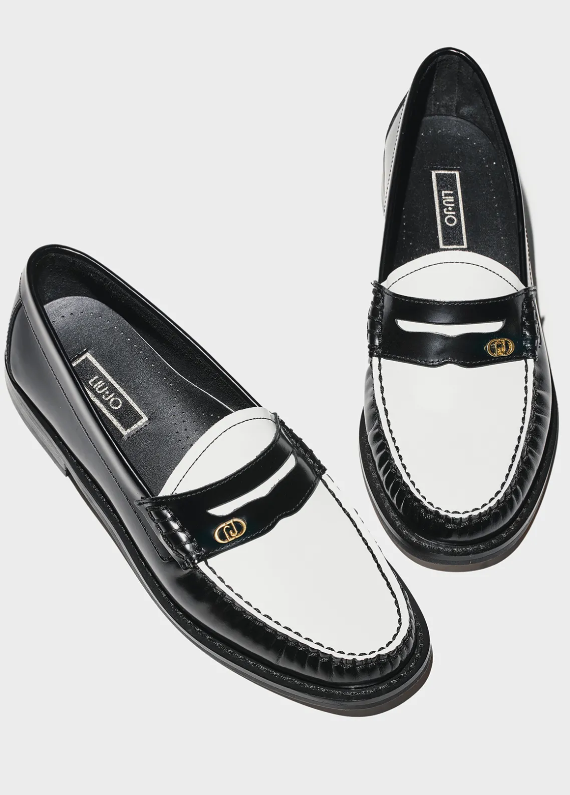 Liu Jo Mocasines bicolor de piel-Mujer Most Wanted|Mocasines