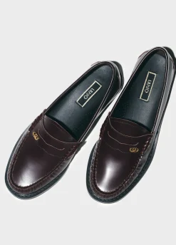 Liu Jo Mocasines burdeos de piel-Mujer Most Wanted|Mocasines