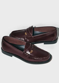 Liu Jo Mocasines burdeos de piel-Mujer Most Wanted|Mocasines