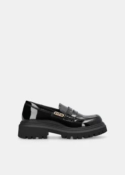 Liu Jo Mocasines de charol con brillos- Zapatos|Zapatos
