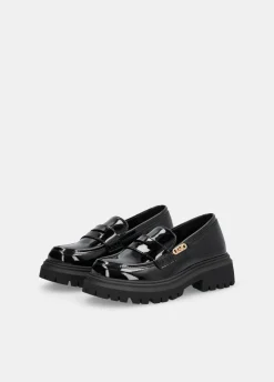 Liu Jo Mocasines de charol con brillos- Zapatos|Zapatos