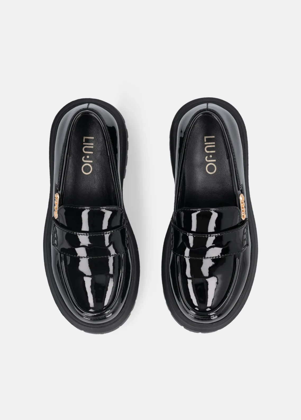 Liu Jo Mocasines de charol con brillos- Zapatos|Zapatos