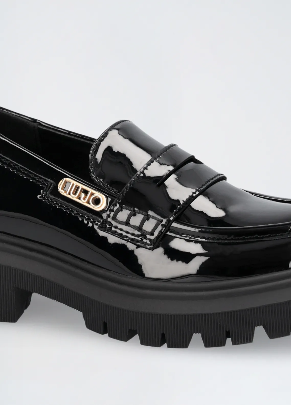 Liu Jo Mocasines de charol con brillos- Zapatos|Zapatos