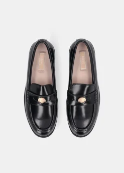 Liu Jo Mocasines de piel con abrasiones-Mujer Mocasines