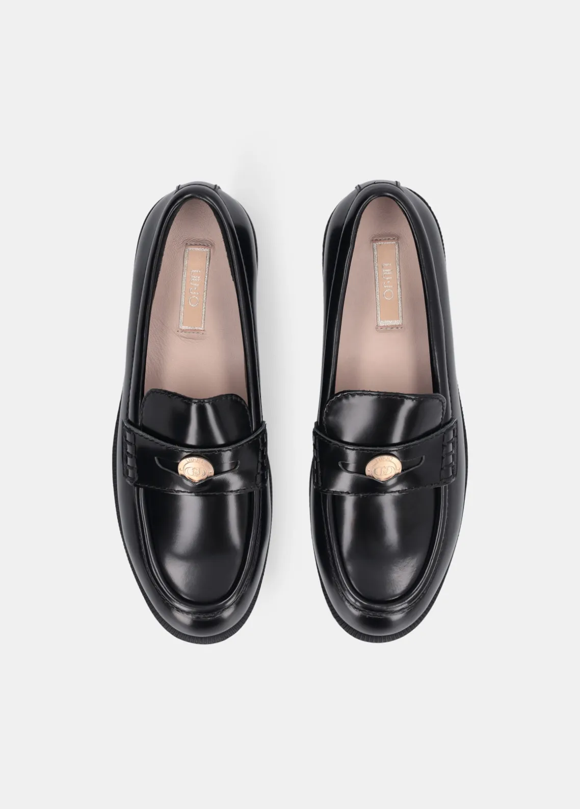 Liu Jo Mocasines de piel con abrasiones-Mujer Mocasines