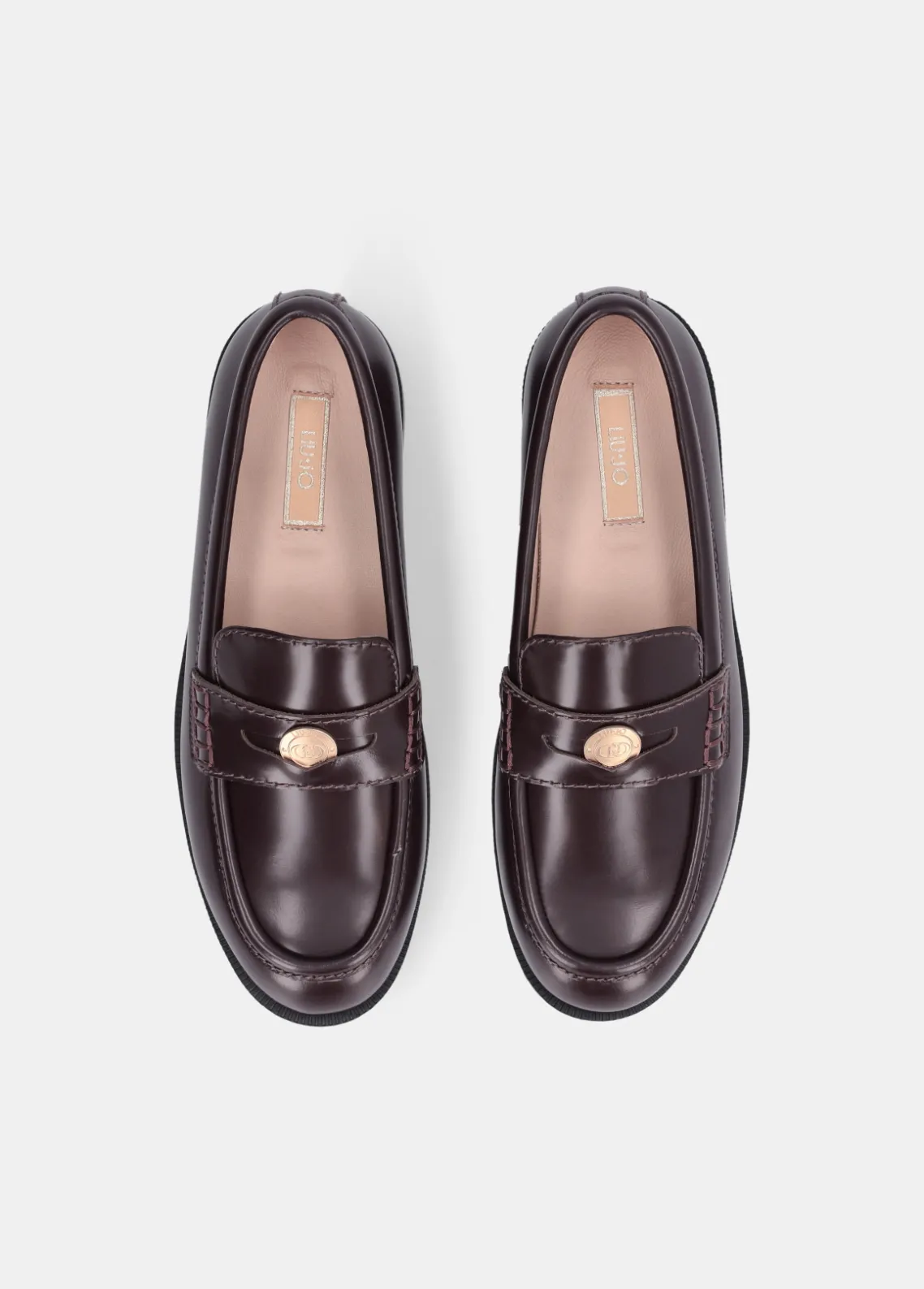 Liu Jo Mocasines de piel con abrasiones-Mujer Mocasines