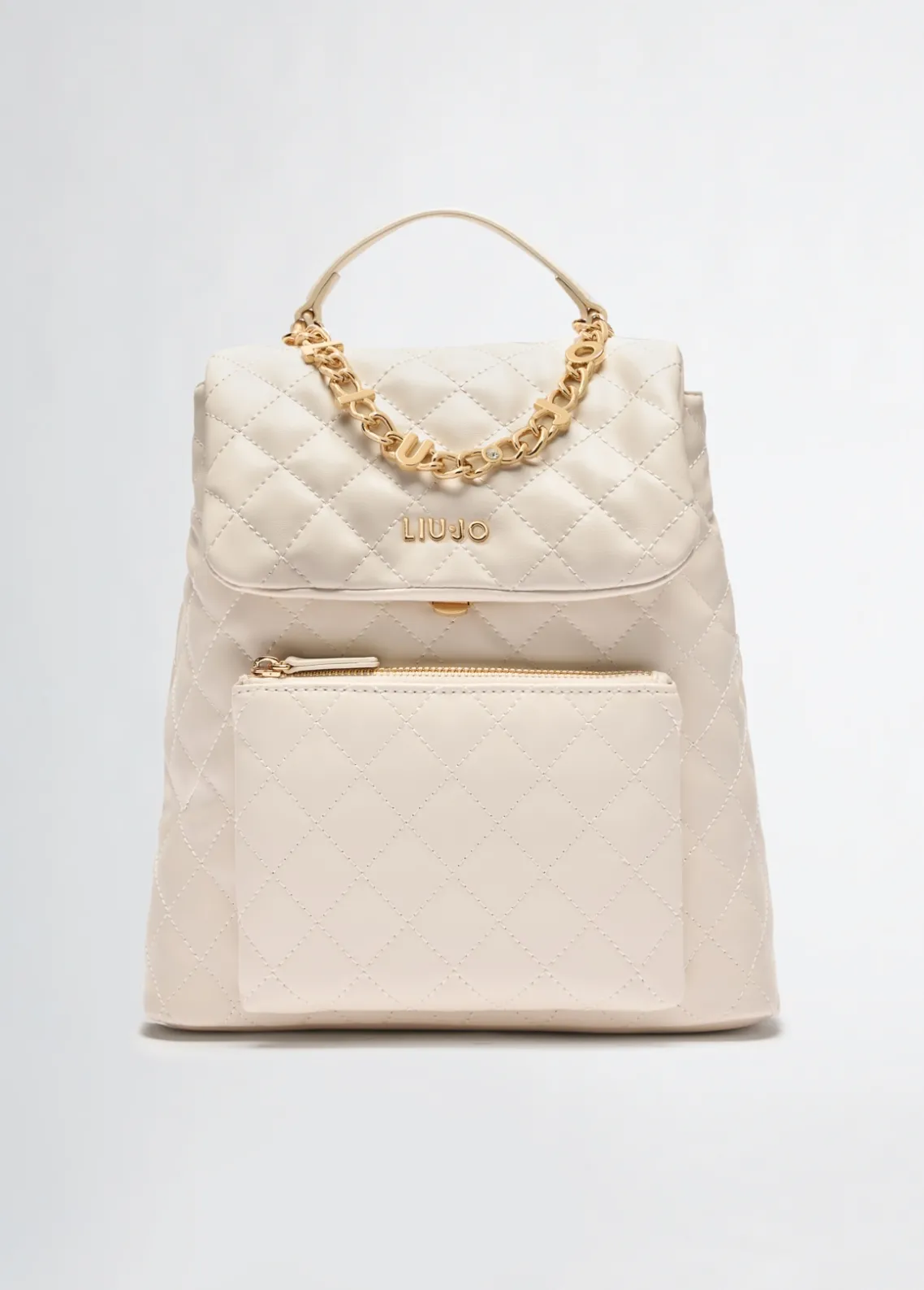 Liu Jo Mochila acolchada color crema-Mujer Mochilas