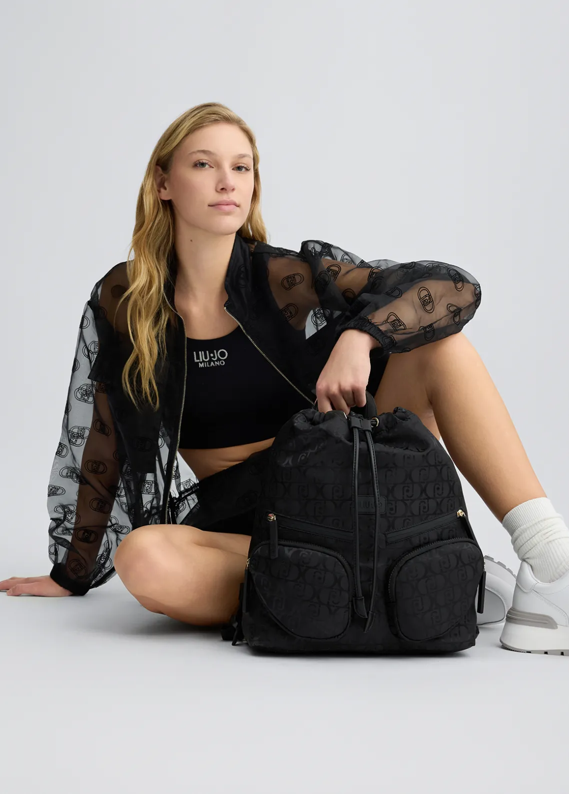 Liu Jo Mochila de jacquard de nailon-Mujer Mochilas