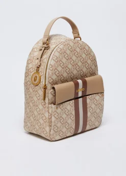 Liu Jo Mochila monograma con charm-Mujer Mochilas