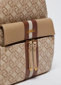 Liu Jo Mochila monograma con charm-Mujer Mochilas