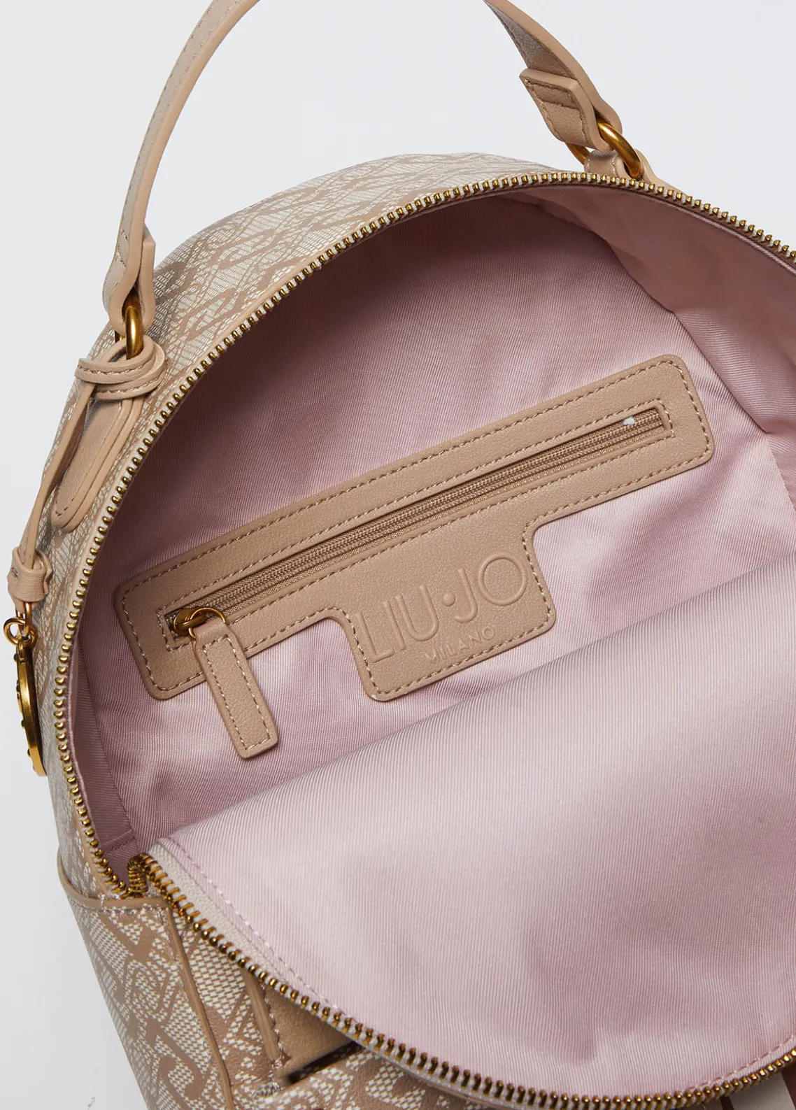 Liu Jo Mochila monograma con charm-Mujer Mochilas