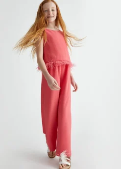 Liu Jo Mono elegante con plumas- Vestidos Y Enterizos