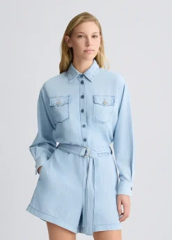 Liu Jo Mono vaquero de raya diplomática-Mujer Vestidos