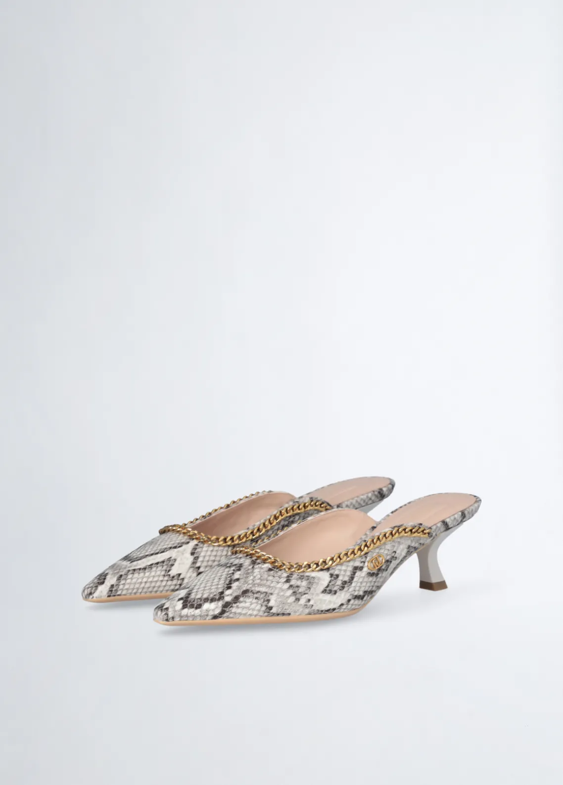 Liu Jo Mules con estampado de piel de serpiente-Mujer Zapatos De Salón