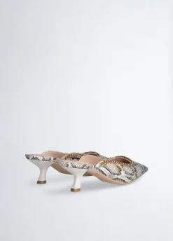 Liu Jo Mules con estampado de piel de serpiente-Mujer Zapatos De Salón