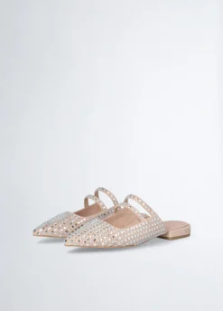Liu Jo Mules con strass-Mujer Mocasines