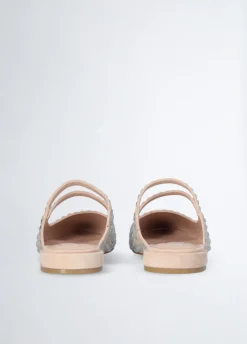 Liu Jo Mules con strass-Mujer Mocasines