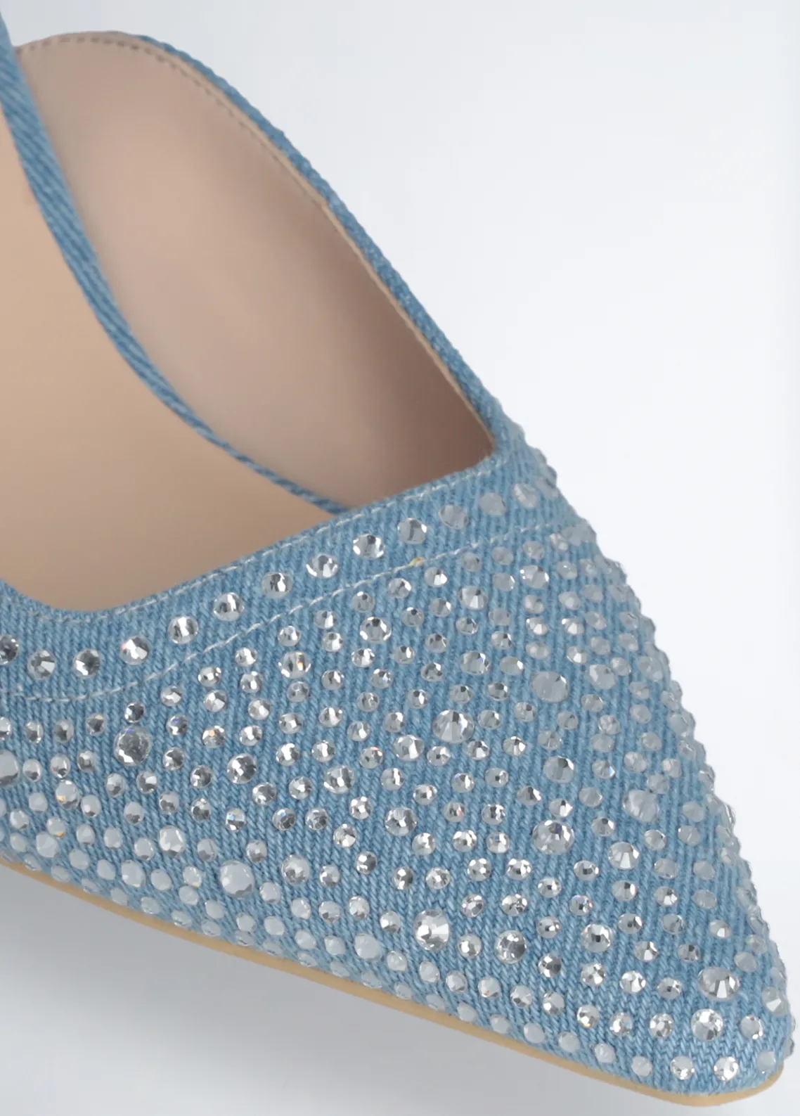 Liu Jo Mules de denim llenos de strass-Mujer Zapatos De Salón