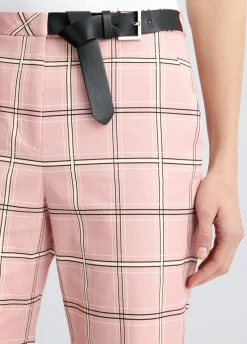 Liu Jo Pantalón acampanado a cuadros-Mujer Pantalones|Tailleur