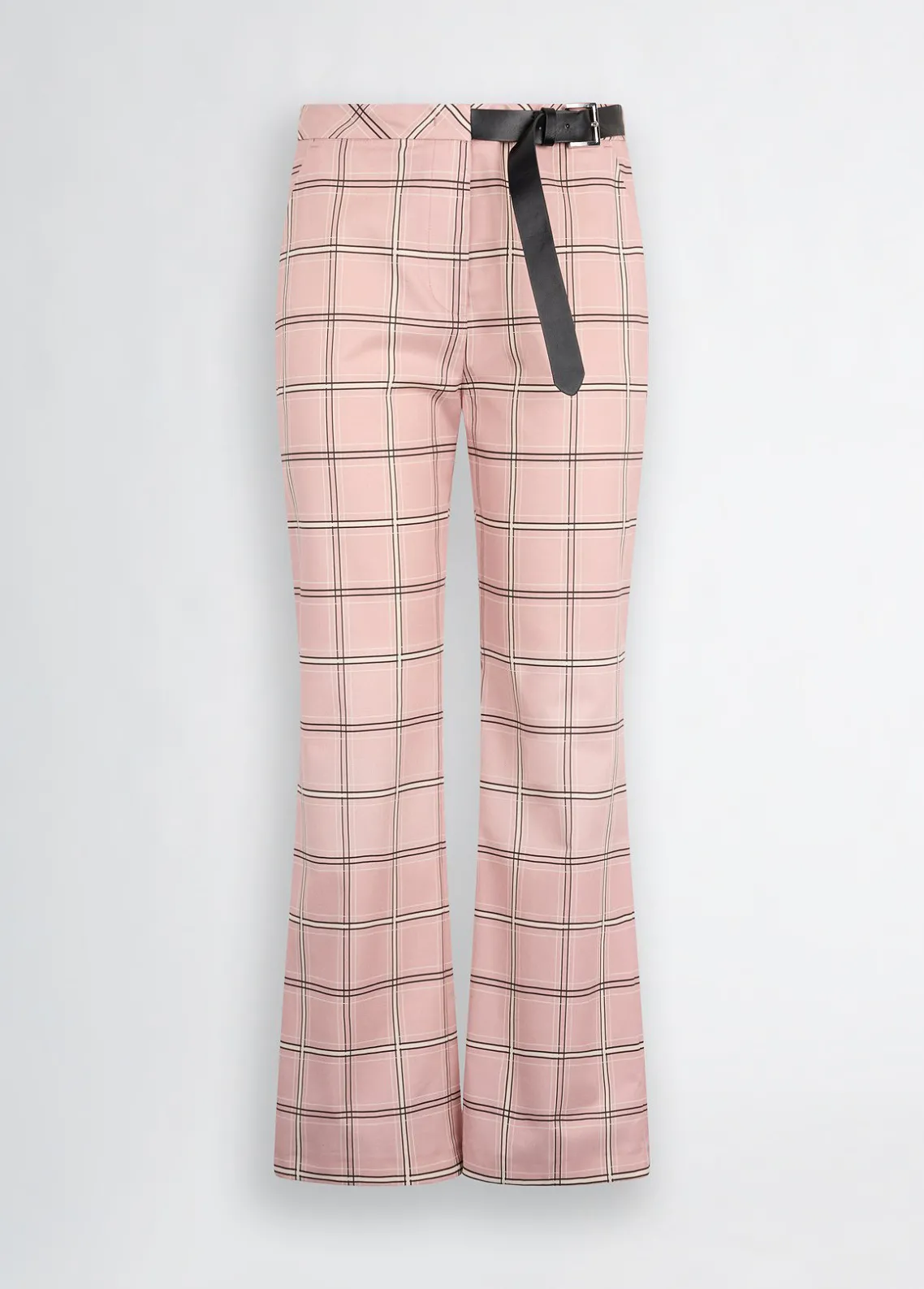 Liu Jo Pantalón acampanado a cuadros-Mujer Pantalones|Tailleur