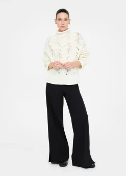 Liu Jo Pantalón acampanado con aberturas-Mujer Pantalones