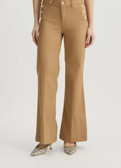 Liu Jo Pantalón acampanado con botones-Mujer Pantalones