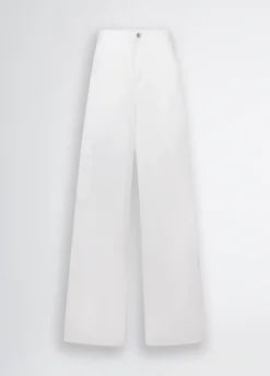 Liu Jo Pantalón acampanado de algodón-Mujer Pantalones