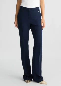 Liu Jo Pantalón acampanado de cady crepé-Mujer Pantalones|Tailleur