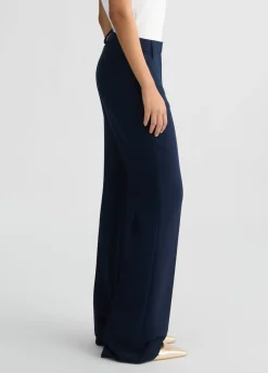 Liu Jo Pantalón acampanado de cady crepé-Mujer Pantalones|Tailleur