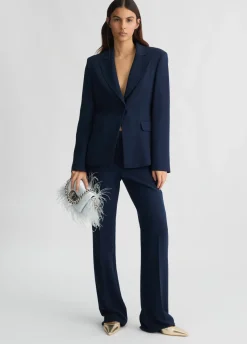Liu Jo Pantalón acampanado de cady crepé-Mujer Pantalones|Tailleur