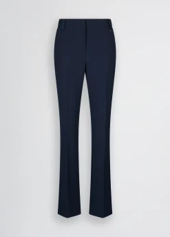 Liu Jo Pantalón acampanado de cady crepé-Mujer Pantalones|Tailleur