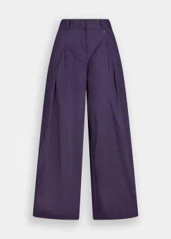 Liu Jo Pantalón acampanado de popelina-Mujer Pantalones